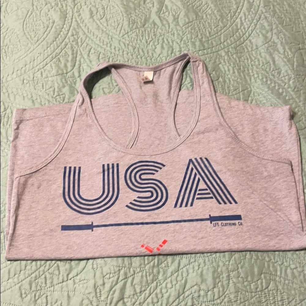 LFT Co USA barbell racer back tank